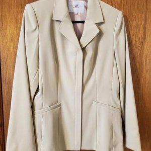 VINTAGE VERTIGO BEIGE BLAZER JACKET - MADE IN FRANCE